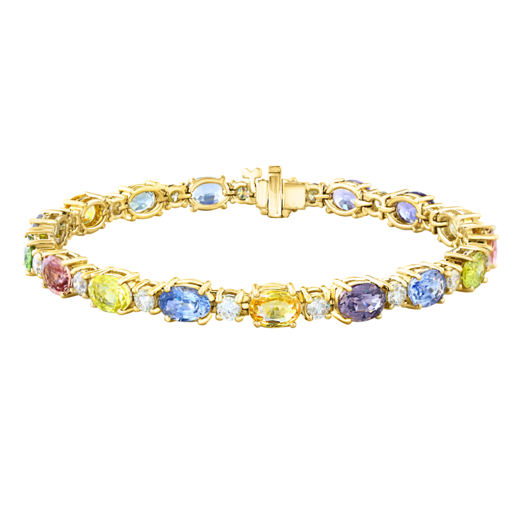 Sapphire and Diamond Bracelet