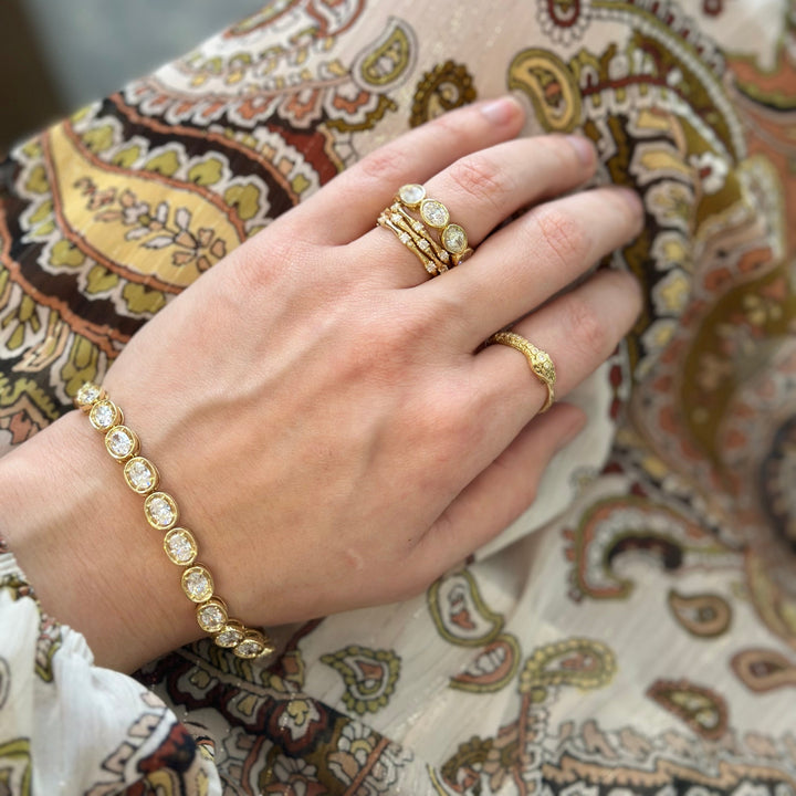 8.60 Carat Oval Diamond Bracelet