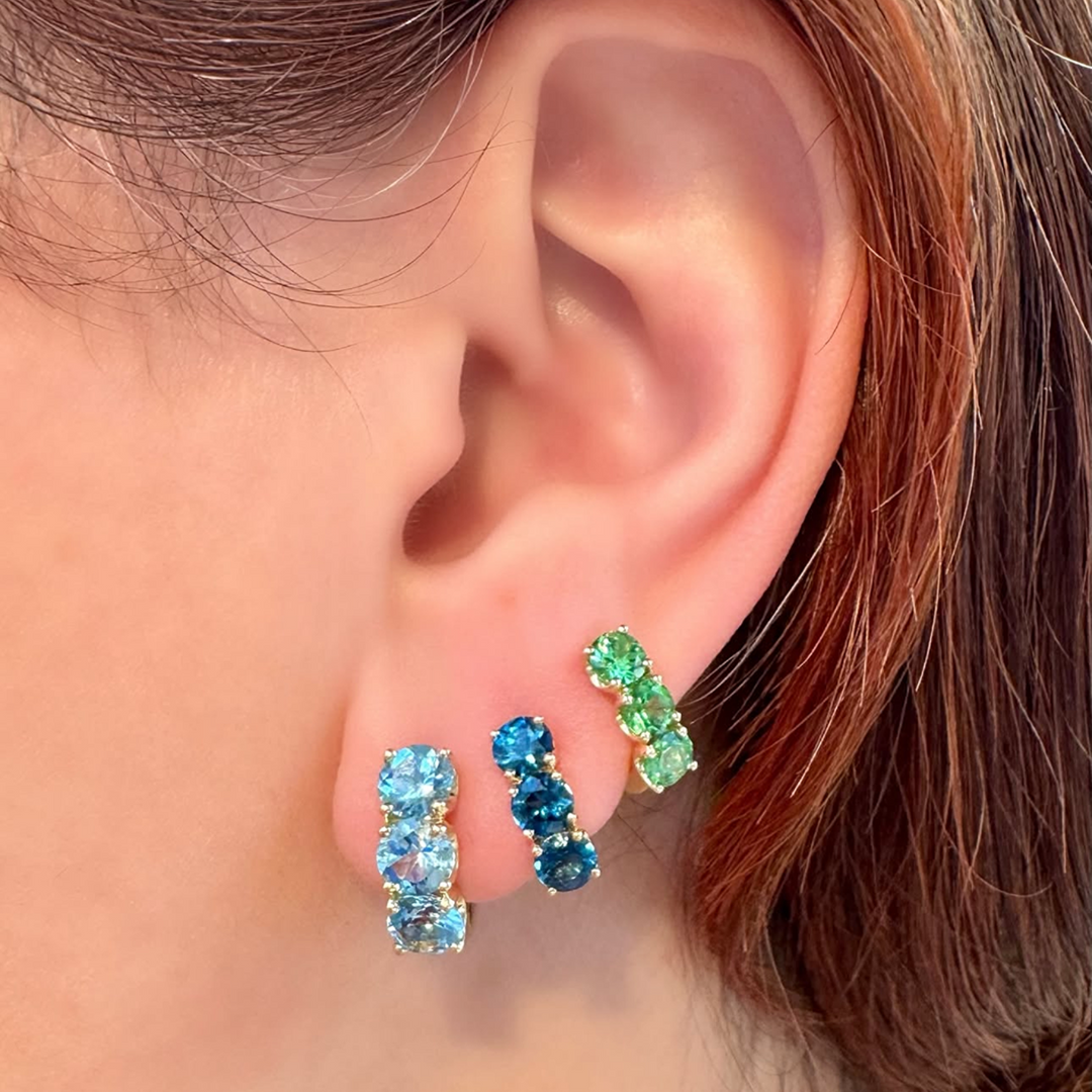 Blue Topaz Super Huggies