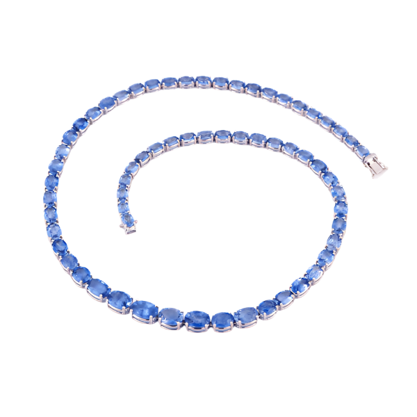 Blue Sapphire Riviera Necklace