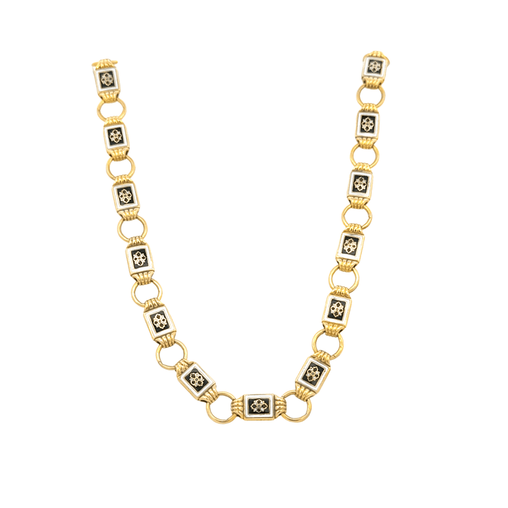 Vintage Swiss Enamel Necklace